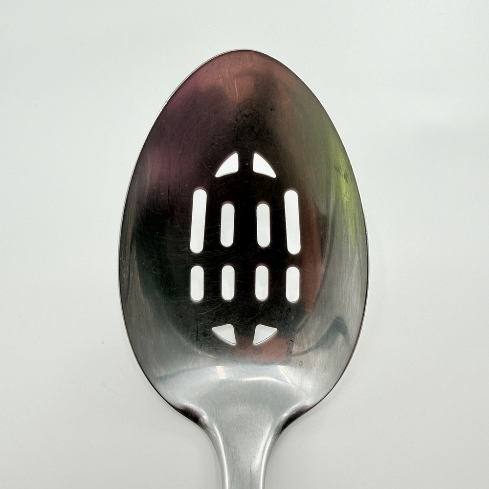 Vintage Pyrex Stainless Steel Slotted Spoon Handle 80s 90s Vtg Kitchen Tool - Picture 4 of 11